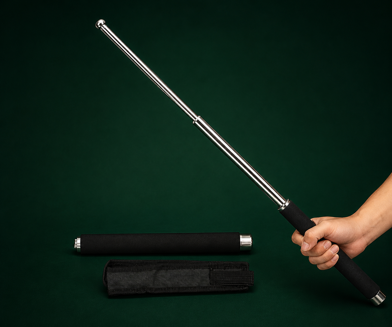 Personal Stick Security Professional Multitool Comfortable Grip Foldable Stick for Men and Women with Bag