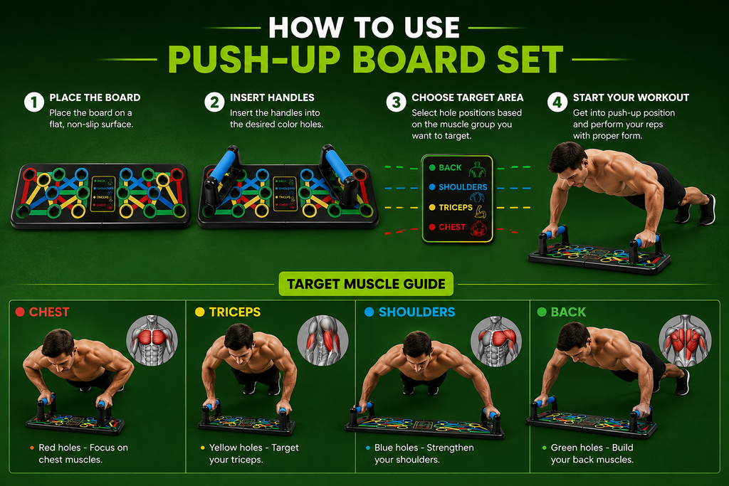 14 in 1 Board Push-up Bar