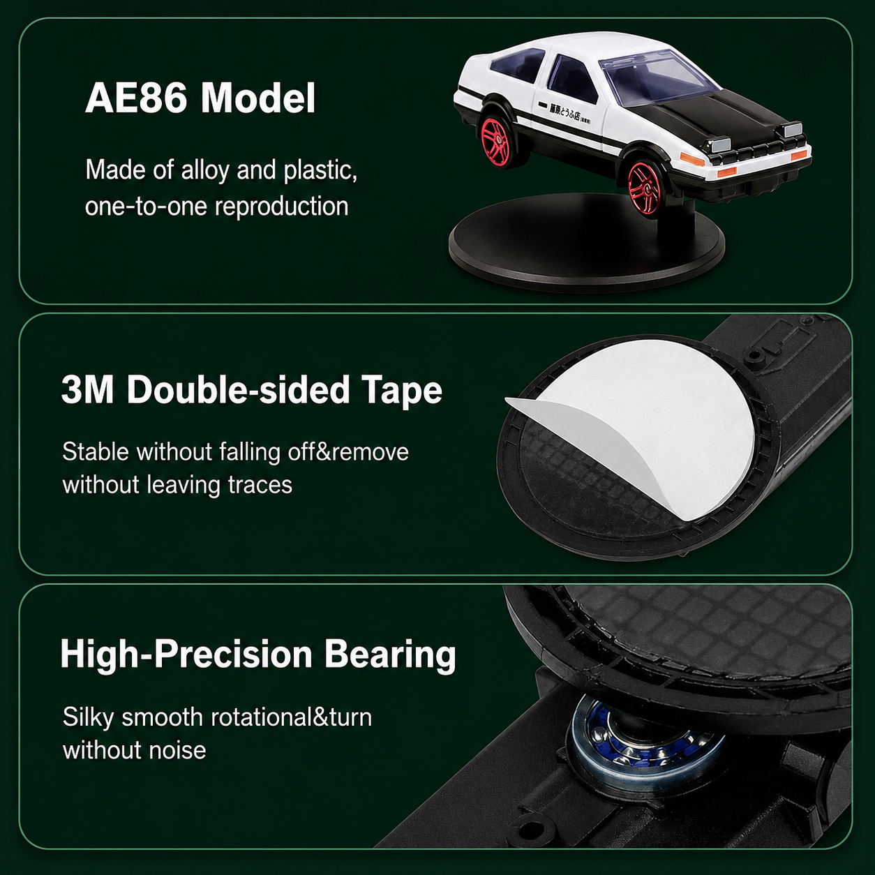 Car Dashboard Spinner AE86