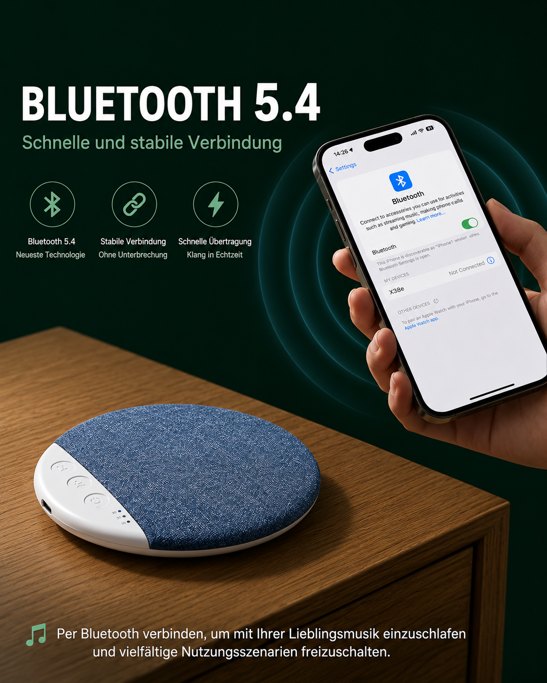 Bluetooth Portable Pillow Speaker