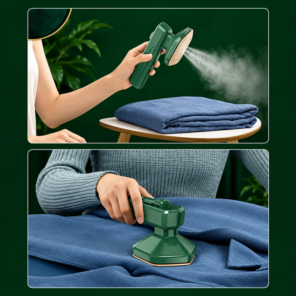 Iron-Travel Steamer Iron for Clothes , Portable Handheld Iron