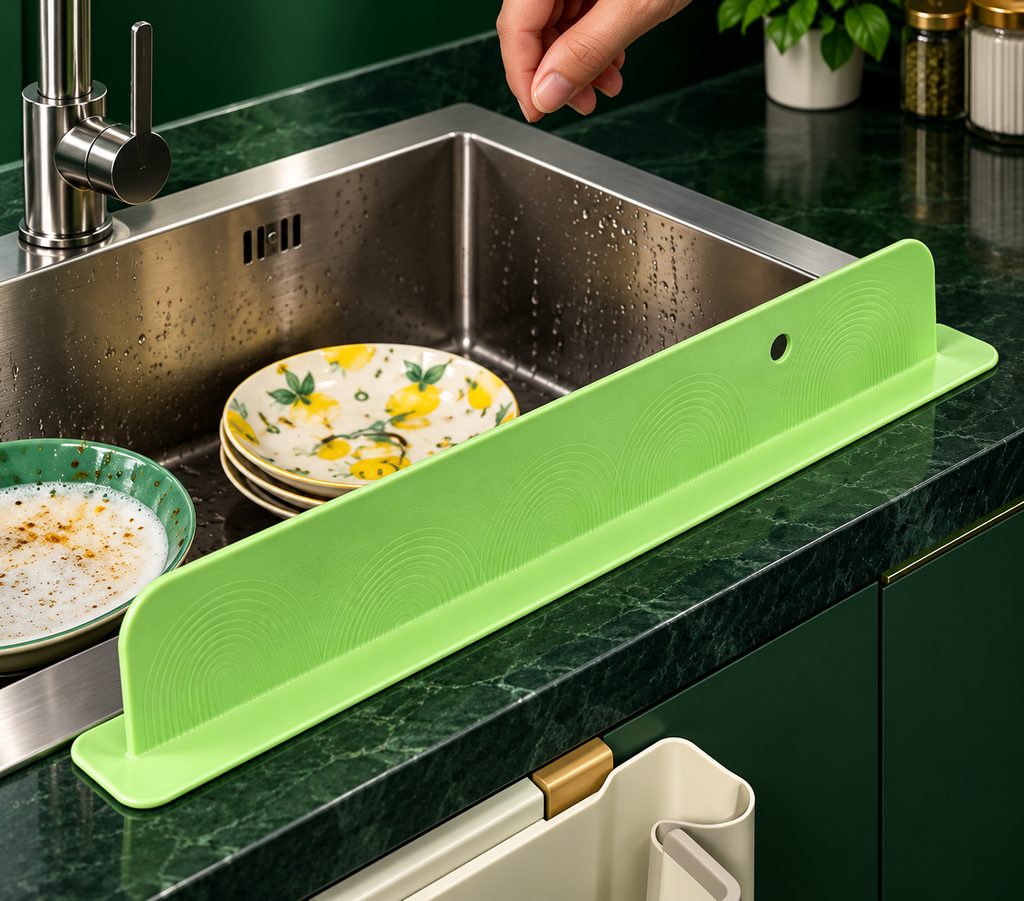 Kitchen Water Splash Guard Sink Splashback for Dish Washing