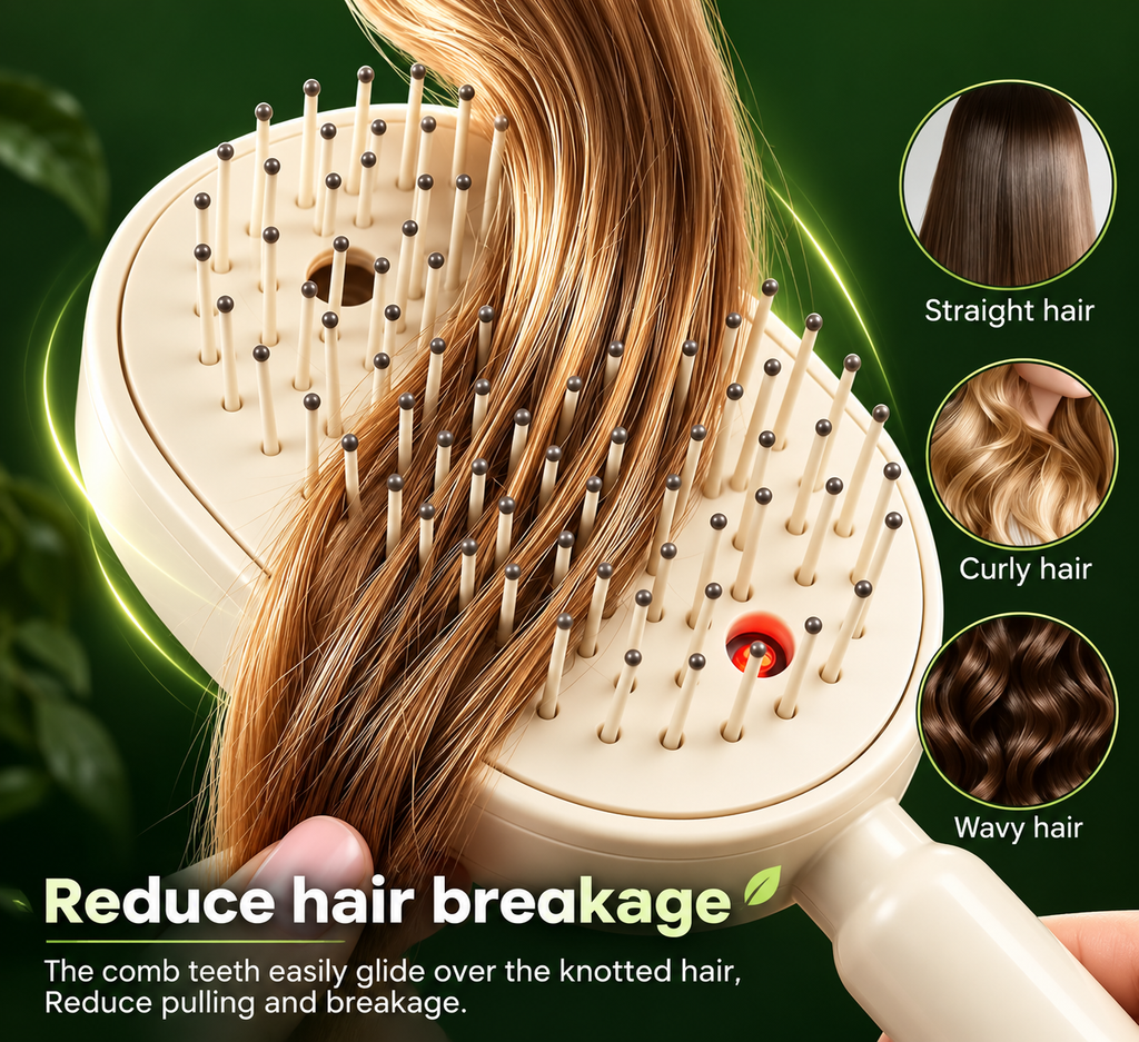 3 In 1 Scalp Spa Rechargeable Hair Spray Comb (Pack of 1)